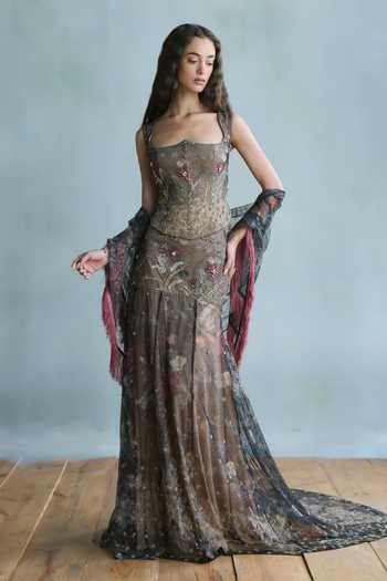 Falsa Jugnu Embroidered Skirt Set 