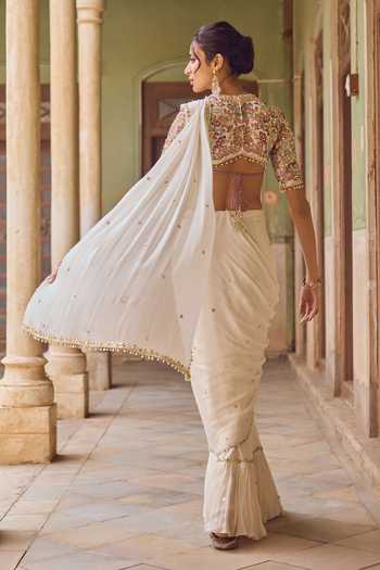 Tamanna Punjabi Kapoor Amaal Pre-Draped Saree With Blouse