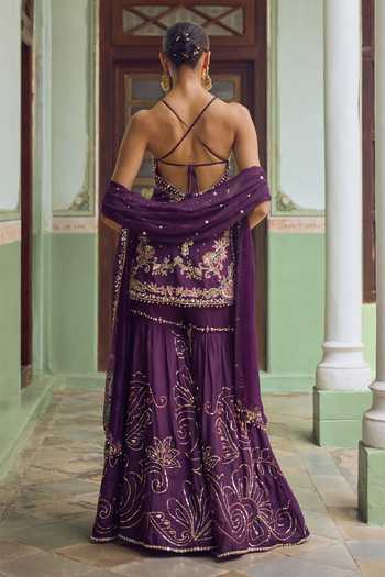 Tamanna Punjabi Kapoor Farah Embroidered Gharara Set 