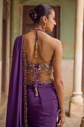 Tamanna Punjabi Kapoor Inaam Saree With Embroidered Blouse