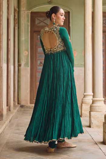 Tamanna Punjabi Kapoor Seher Crushed Embroidered Anarkali Set