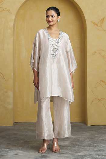 Vaaya Banarasi Woven Top & Pant Set 