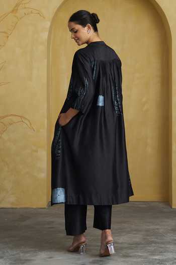Vaaya Shibori Handwoven Kurta & Pant Set 