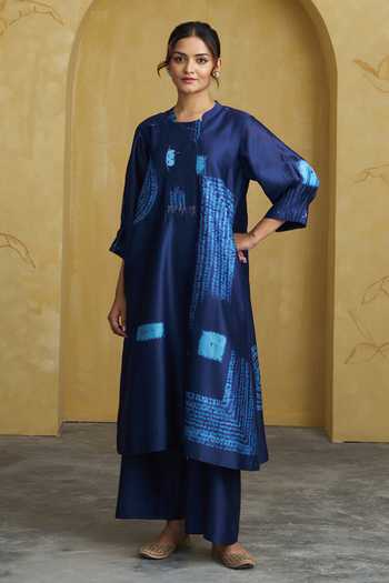 Vaaya Shibori Handwoven Kurta & Pant Set 
