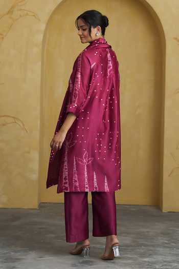 Vaaya Shibori Handwoven Kurta & Pant Set 