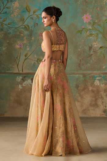 Zoon Aari Work Blouse Palazzo Set