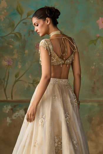 Zoon Floral Embroidered Lehenga Set