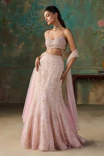 Zoon Pink Net Aari Embroidered Lehenga Set Online at Aza Fashions Zoon_Pink Net Aari Embroidered Lehenga Set _Online_at_Aza_Fashions