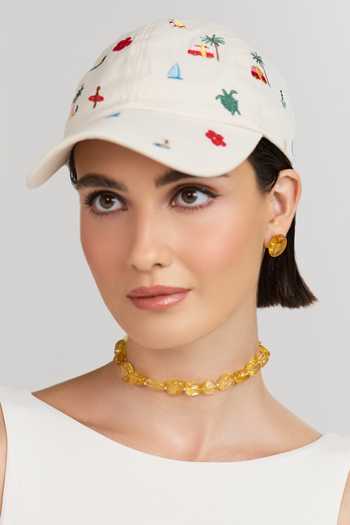 Anaash Mini Yellow Tumbles Choker Necklace 