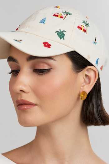 Anaash Tumble Yellow Stud Earrings 