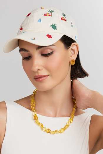 Anaash Single Yellow Tumbles Necklace 