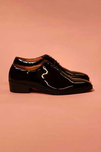 Dmodot_Black Ferraro Nero Oxford Shoes _Online_at_Aza_Fashions