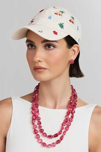 Anaash Double Red Tumbles Necklace 