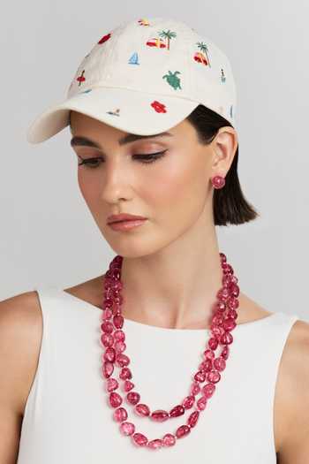 Anaash Double Red Tumbles Necklace 