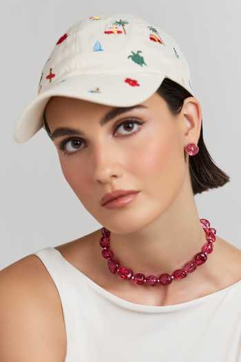 Anaash Mini Red Tumbles Choker Necklace 