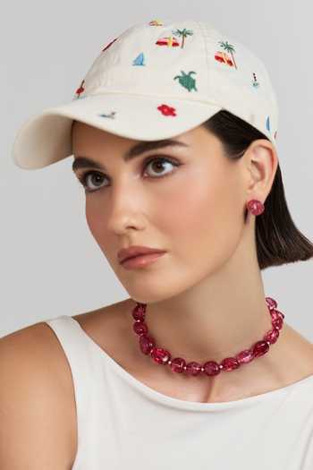 Anaash Mini Red Tumbles Choker Necklace 