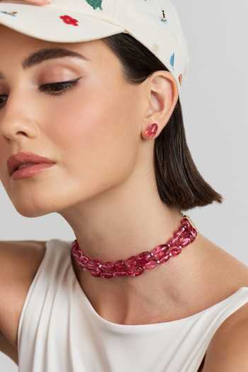 Anaash Red Micro Tumbles Choker 