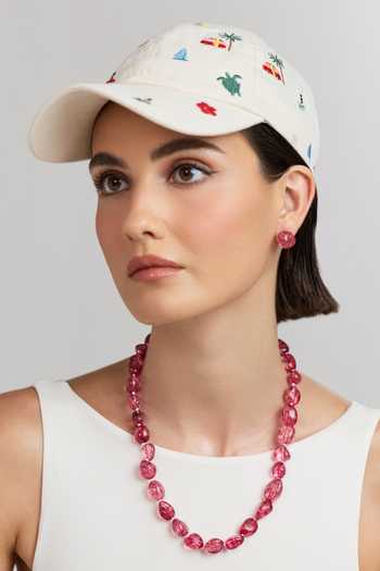 Anaash Single Red Tumbles Necklace 