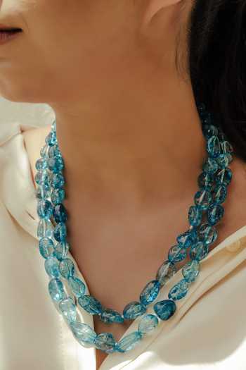 Anaash Double Blue Tumbles Necklace 