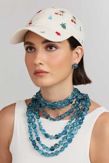 Anaash Blue Tumble Stud Earrings Online at Aza Fashions Anaash_Blue Tumble Stud Earrings _Online_at_Aza_Fashions