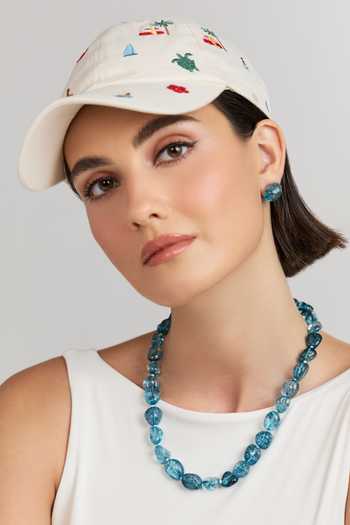 Anaash Single Blue Tumbles Necklace 