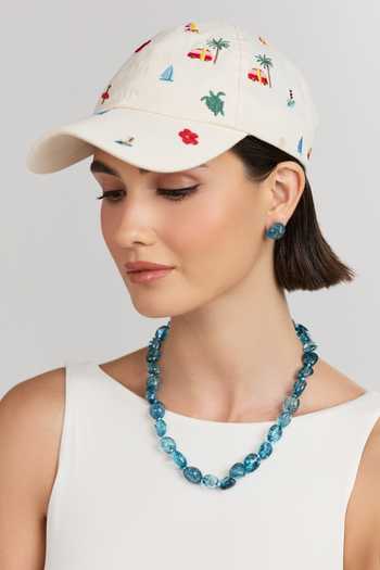 Anaash Single Blue Tumbles Necklace 