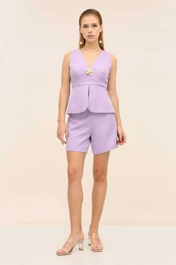 Tangerine Tiger Aven Amethyst Shorts 