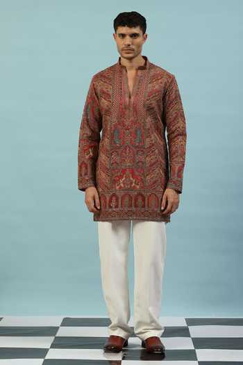 Dev Ki Raha Royal Mosaic Embroidered Kurta Set 