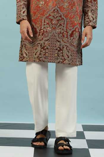 Buy_Dev Ki Raha_Multi Color Chamak Embroidered Kurta Set _Online_at_Aza_Fashions