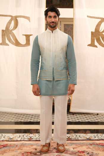 Runit Gupta Ombre Gota Work Bundi Set