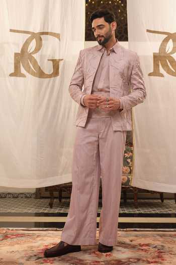 Runit Gupta Carnival Crushed Jodhpuri Set