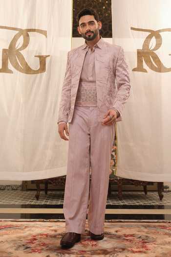 Runit Gupta Carnival Crushed Jodhpuri Set