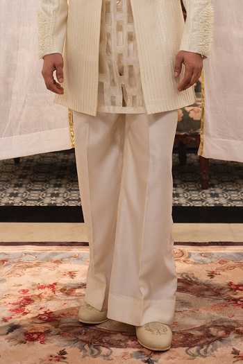 Buy Runit Gupta Ivory Chanderi , Vegan Milan Embroidered Jacket Set Online at Aza Fashions Buy_Runit Gupta_Ivory Chanderi , Vegan Milan Embroidered Jacket Set _Online_at_Aza_Fashions