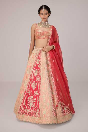 Shyam Narayan Prasad Dori & Zari Embroidered Lehenga Set