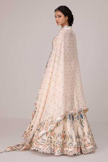 Shyam Narayan Prasad Printed & Embroidered Lehenga Set