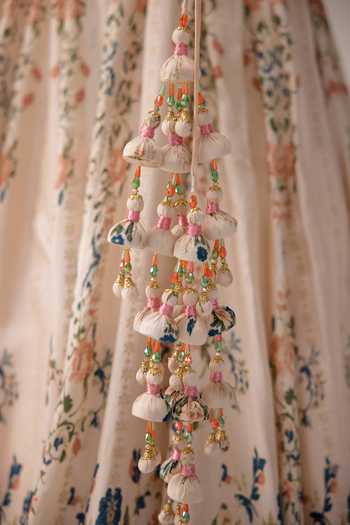 Shop Shyam Narayan Prasad Ivory Silk, Organza, Chiffon, Brocade Printed And Embroidered Lehenga Set Online at Aza Fashions Shop_Shyam Narayan Prasad_Ivory Silk, Organza, Chiffon, Brocade Printed And Embroidered Lehenga Set _Online_at_Aza_Fashions
