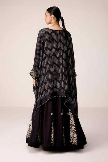Shyam Narayan Prasad Zardozi Embroidered Kaftan & Skirt Set