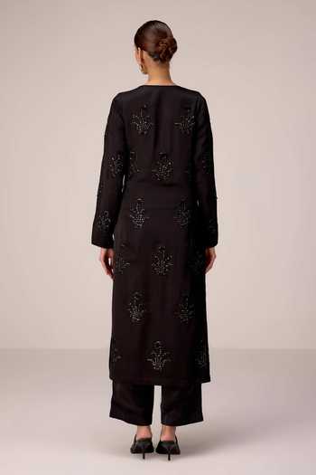 Shyam Narayan Prasad Applique Kurta & Pant Set