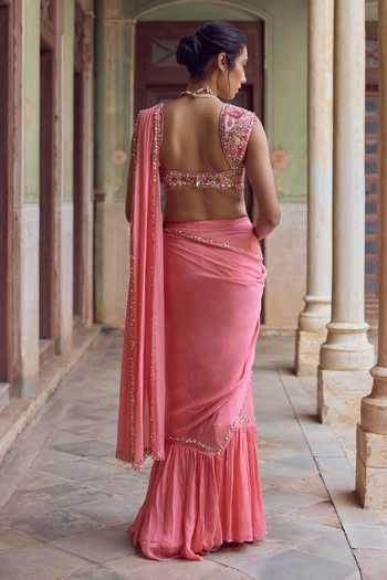 Tamanna Punjabi Kapoor Dua Pre-Draped Saree With Blouse
