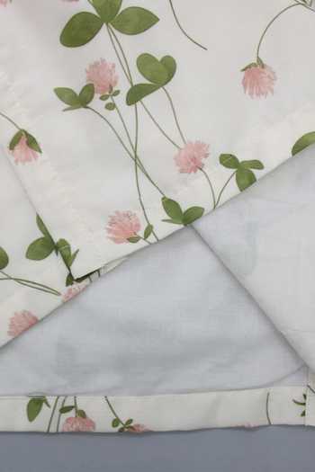 The Little Tales_Off White Silk, Cotton Floral Print Kurta With Pyjama _Online_at_Aza_Fashions