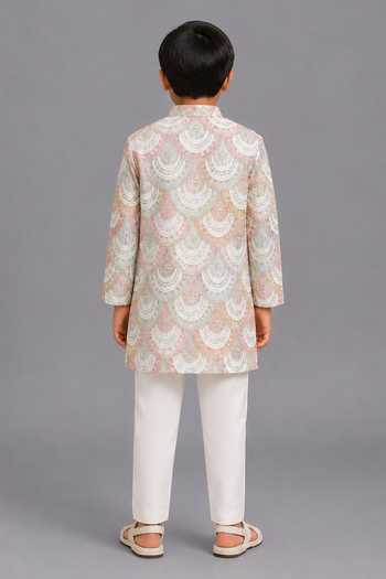 The Little Tales Embroidered Bandhgala & Pyjama Set 