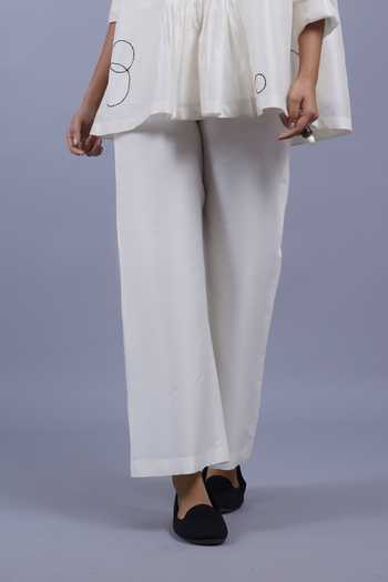 Buy Taika By Poonam Bhagat Ivory Chanderi Mandarin Collar Discs Embroidered Short Top Online at Aza Fashions Buy_Taika By Poonam Bhagat_Ivory Chanderi Mandarin Collar Discs Embroidered Short Top _Online_at_Aza_Fashions
