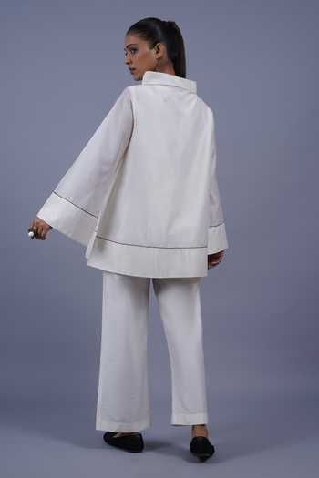 Taika By Poonam Bhagat Crescent Placement Embroidered Top