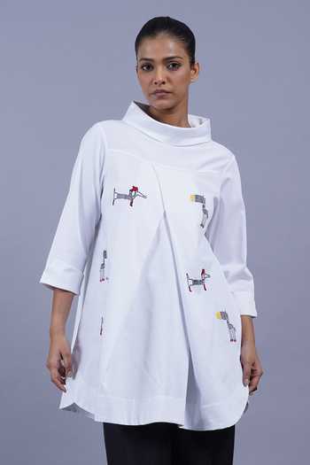 Taika By Poonam Bhagat Paris Embroidered Top