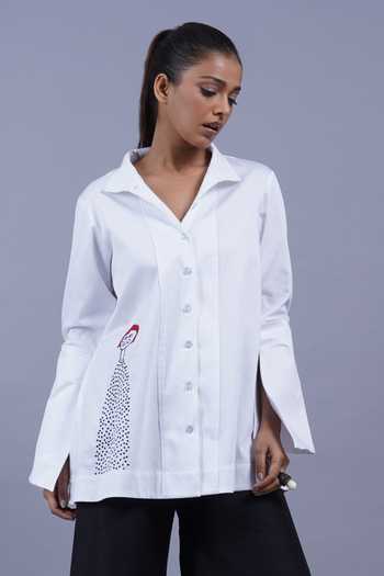 Taika By Poonam Bhagat Puppet Placement Embroidered Top