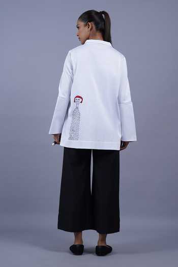 Taika By Poonam Bhagat Puppet Placement Embroidered Top