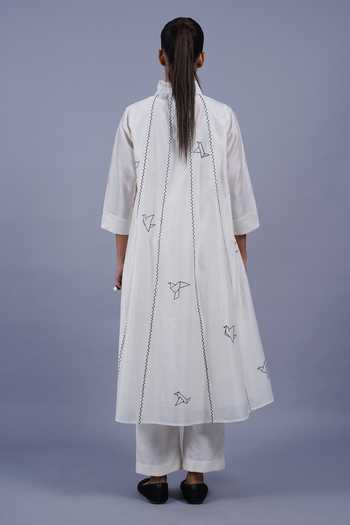 Taika By Poonam Bhagat Spring Embroidered Kurta & Pant Set
