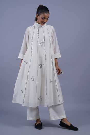 Taika By Poonam Bhagat Spring Embroidered Kurta & Pant Set