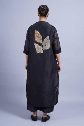 Taika By Poonam Bhagat Palm Placement Embroidered Kurta & Pant Set