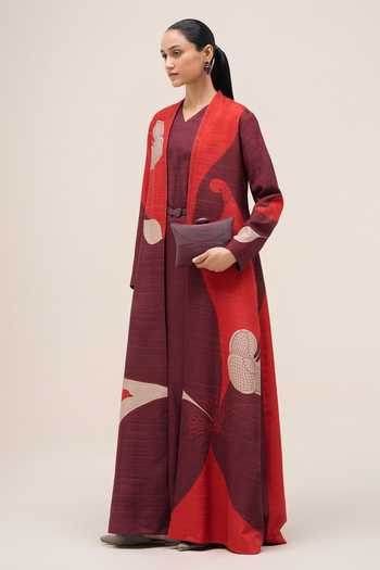 Buy_Ampm_Burgundy Reis Textured Bag _Online_at_Aza_Fashions